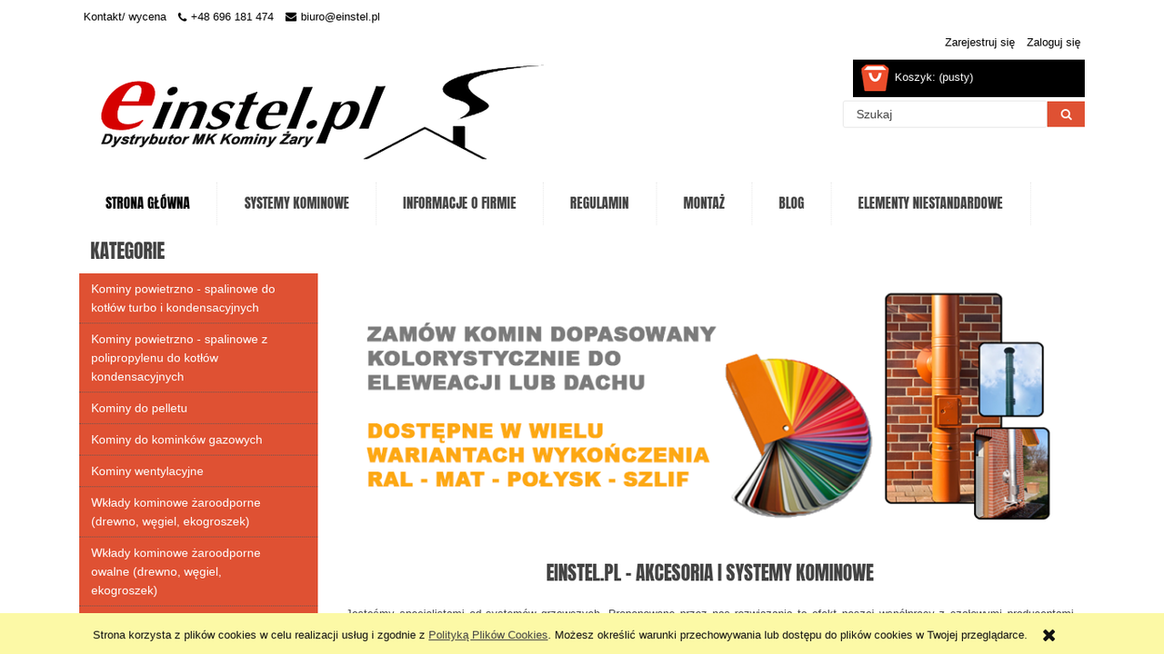 Zrzut strony Systemy kominowe Einstel.pl
