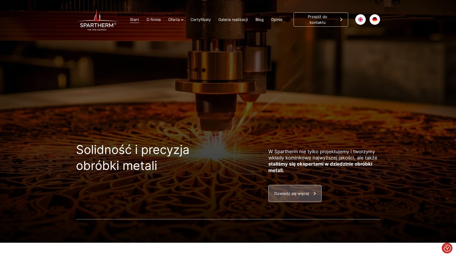 Zrzut strony Obróbka metali Spartherm