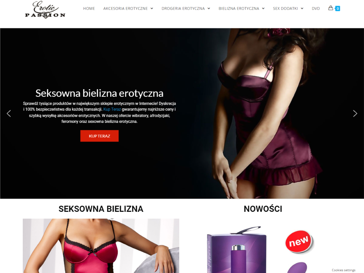 Zrzut strony Erotic Passion