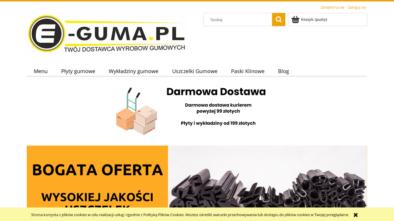 Zrzut strony Wyroby gumowe | Sklep internetowy E-guma.pl