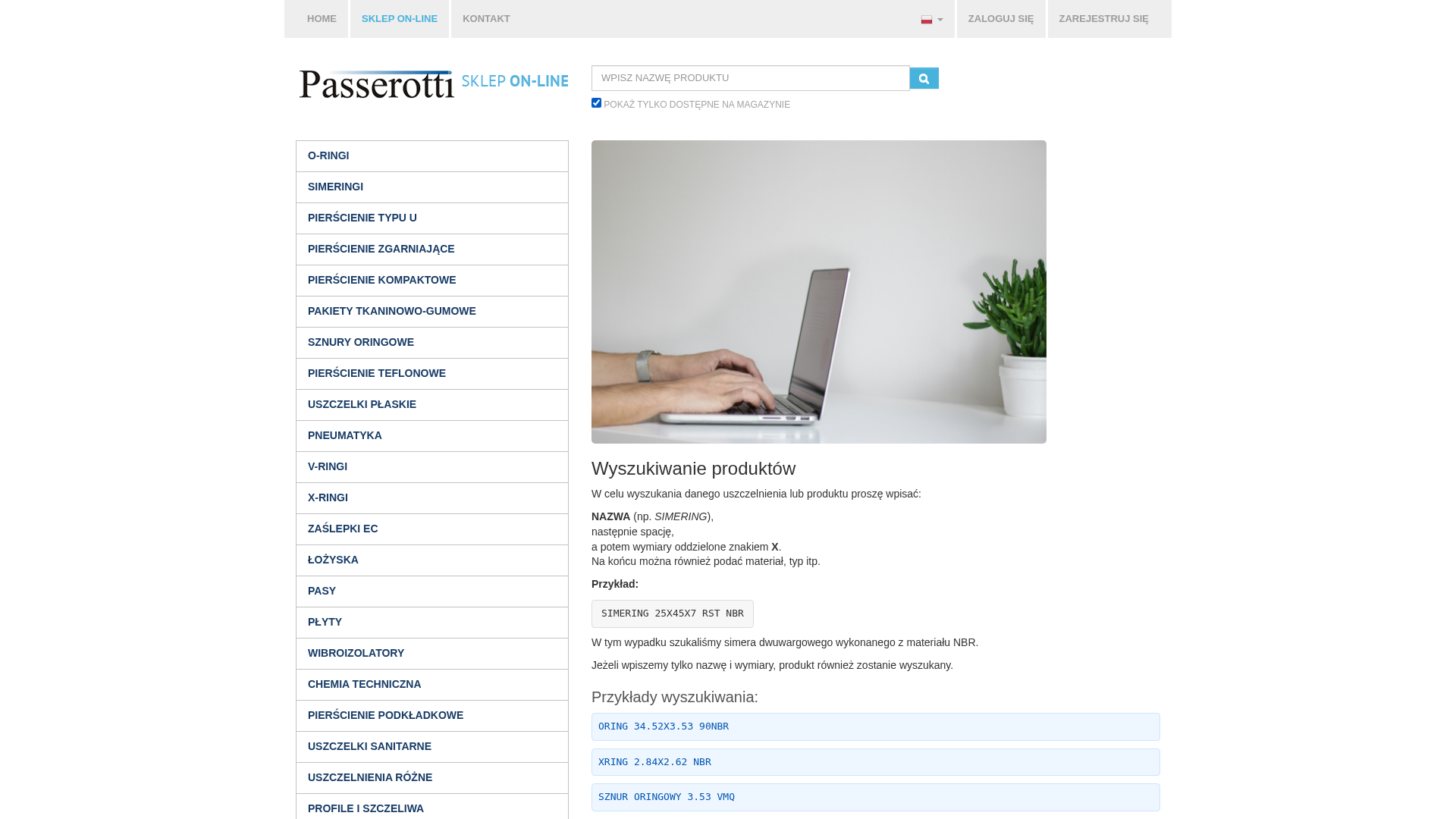 Zrzut strony Uszczelnienia techniczne - Sklep Passerotti