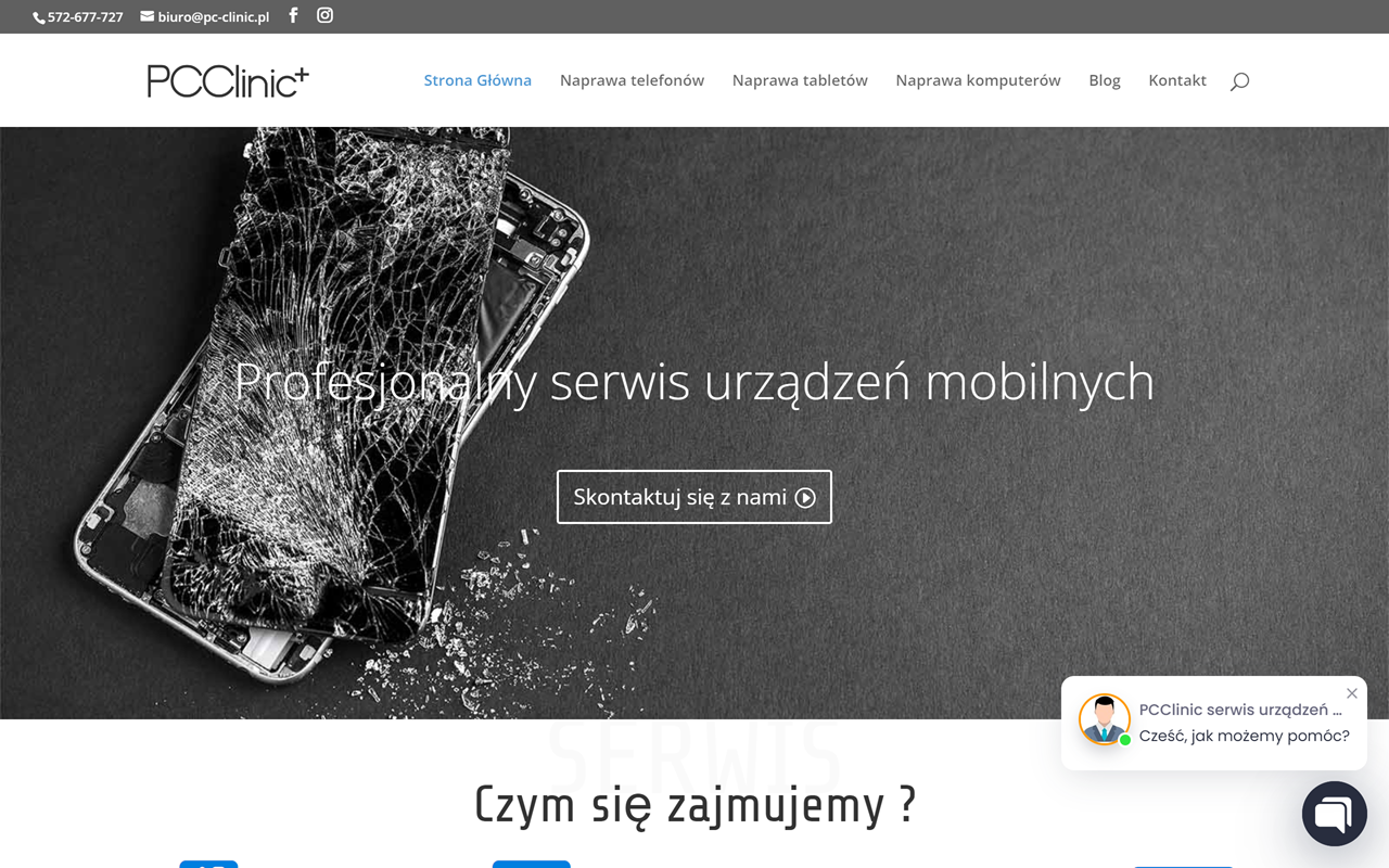 Zrzut strony PCClinic