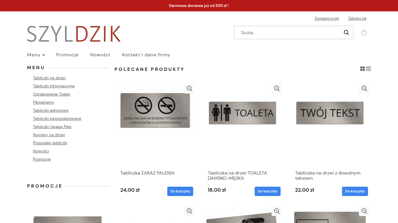 Zrzut strony Szyldzik