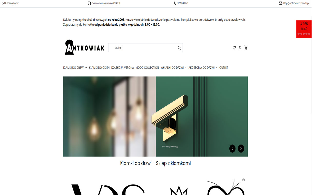 Zrzut strony Antkowiak Klamki
