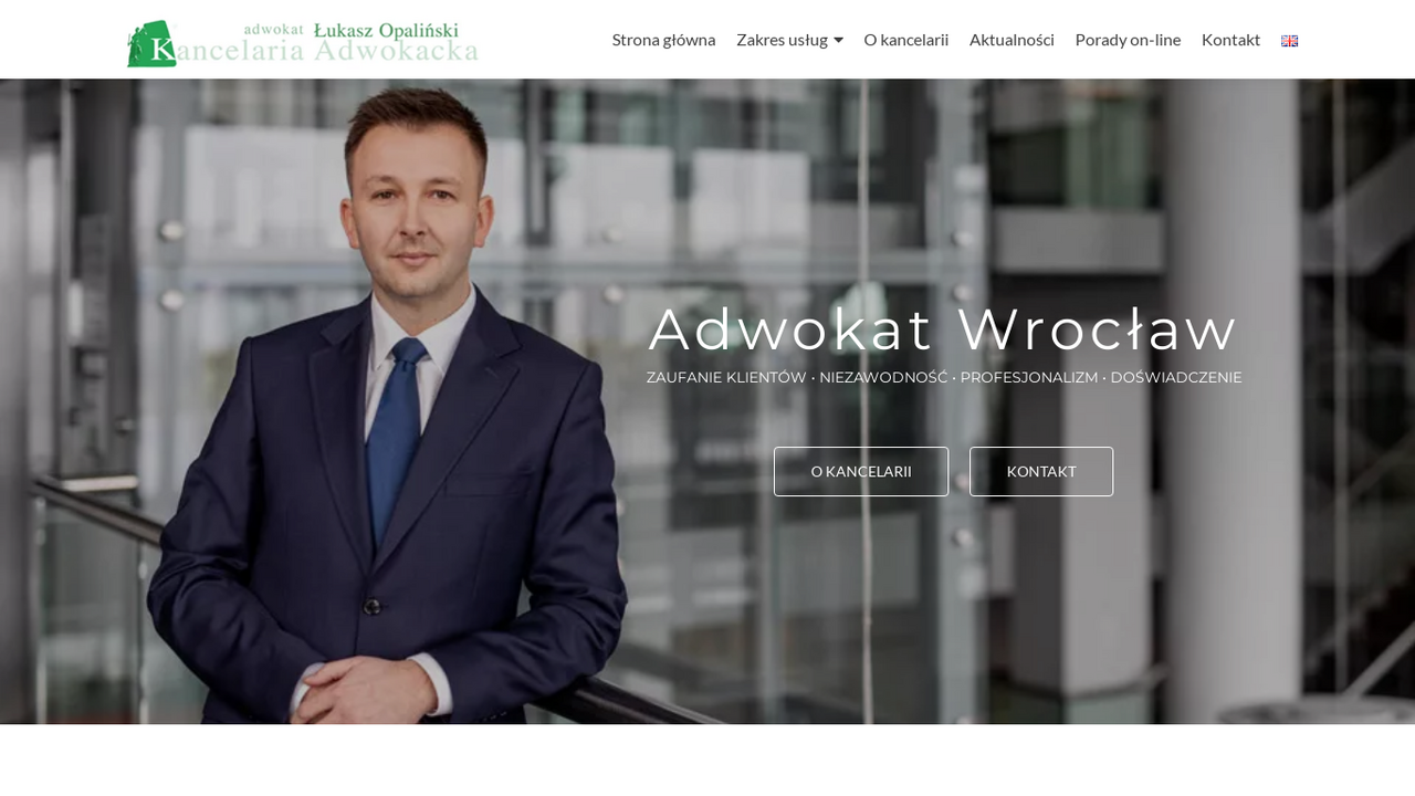 Zrzut strony Kancelaria Adwokacka Łukasz Opaliński