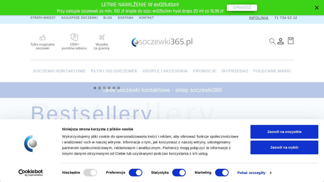 Zrzut strony Soczewki kontaktowe - SOCZEWKI365.PL