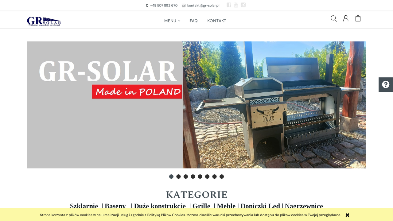 Zrzut strony Producent szklarni ogrodowych GR-Solar