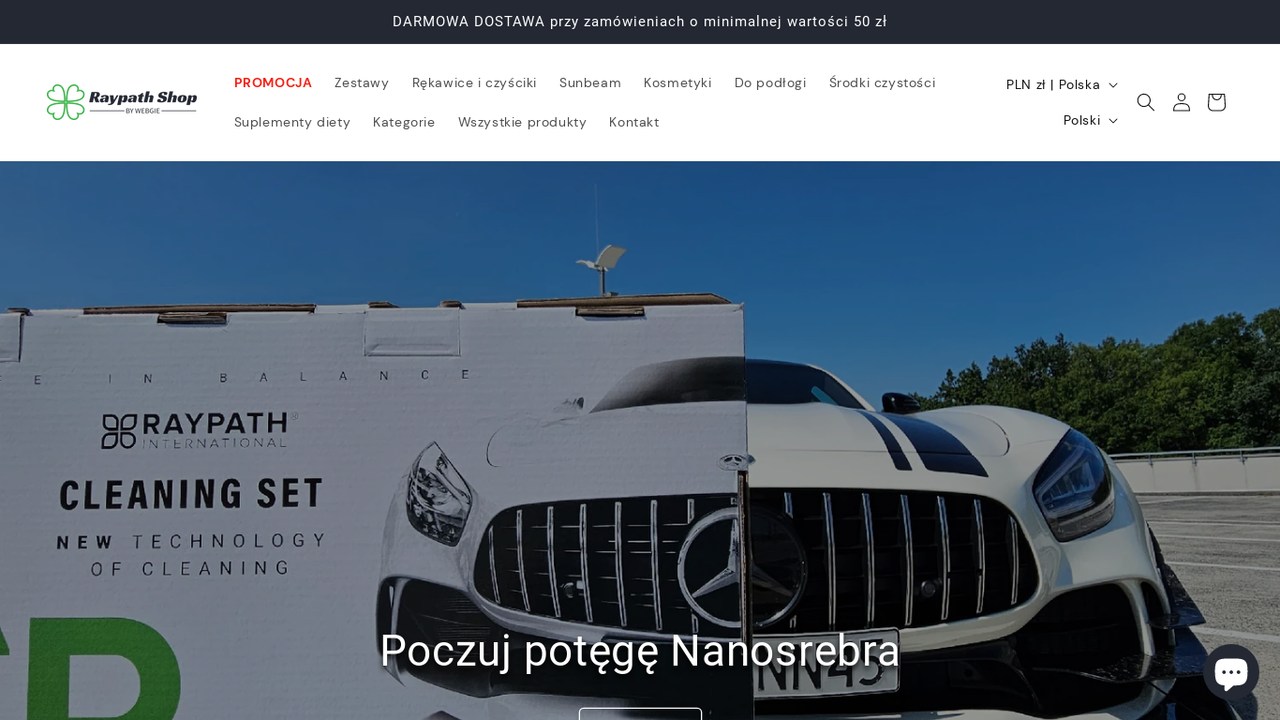 Zrzut strony Raypath Shop
