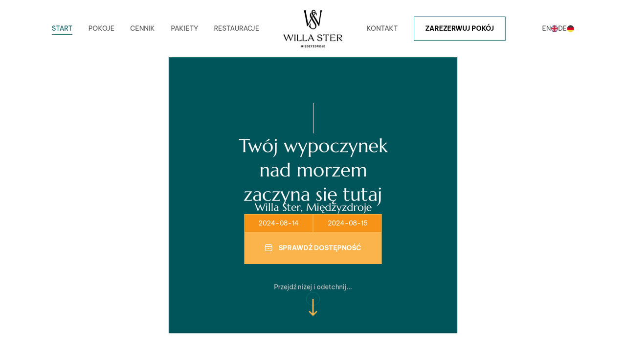 Zrzut strony Noclegi Willa Ster