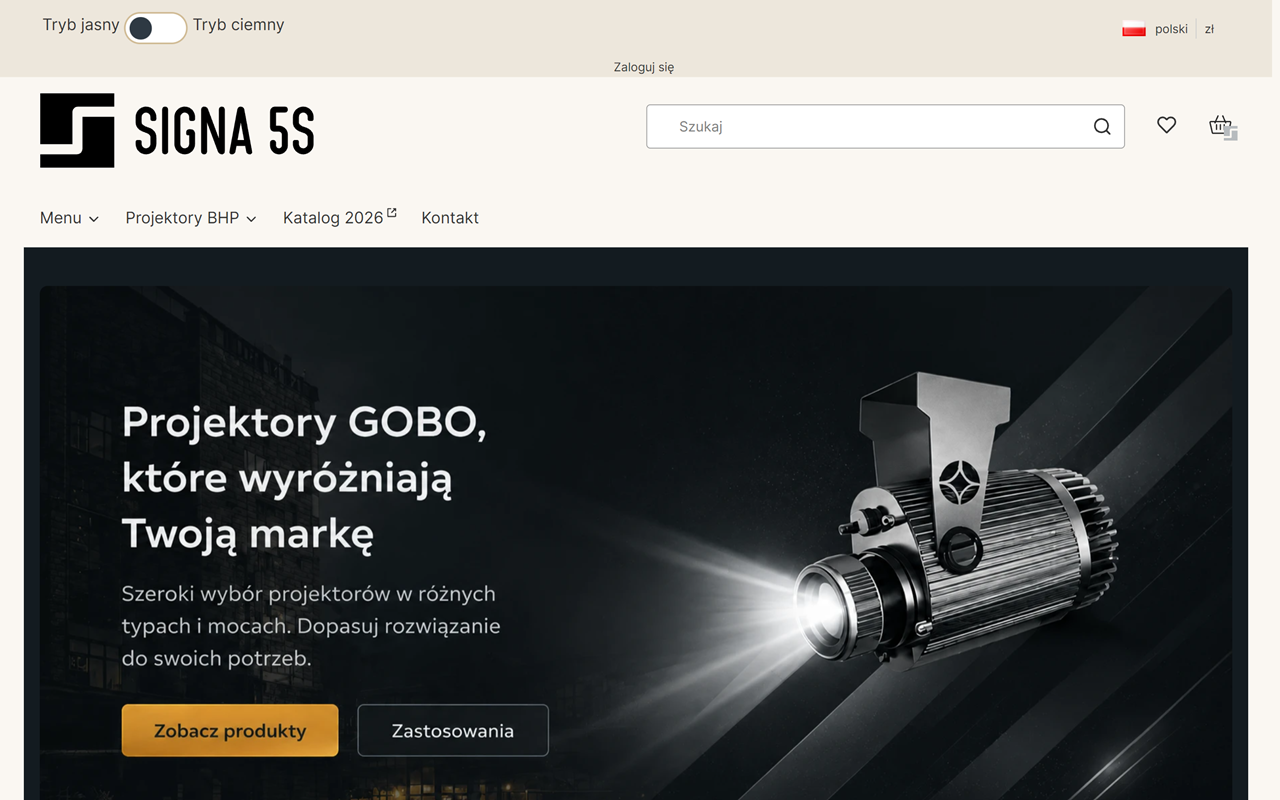 Zrzut strony SIGNA 5S - narzędzia 5S