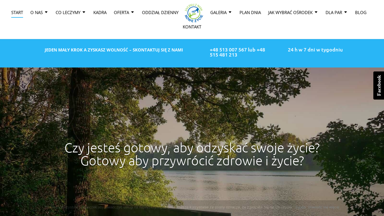 Zrzut strony Prywatny ośrodek leczenia uzależnień Nowe Życie